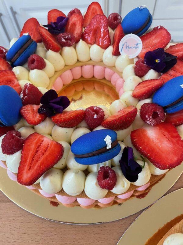 Number cake fruits rouges mac bleu